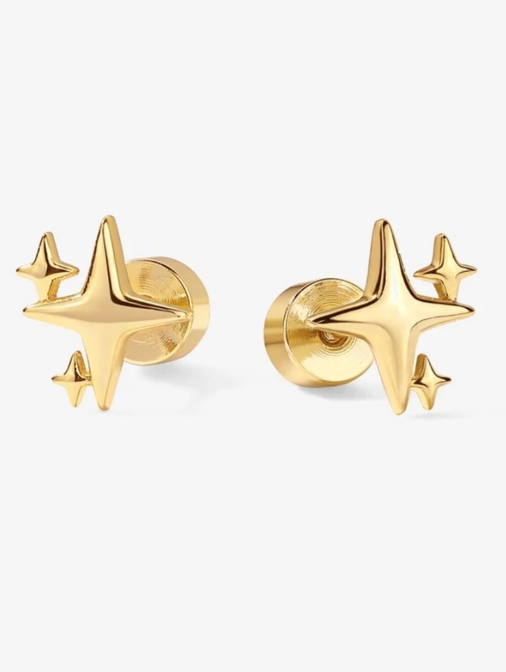 Sparkle Star Screwbacks Earrings
